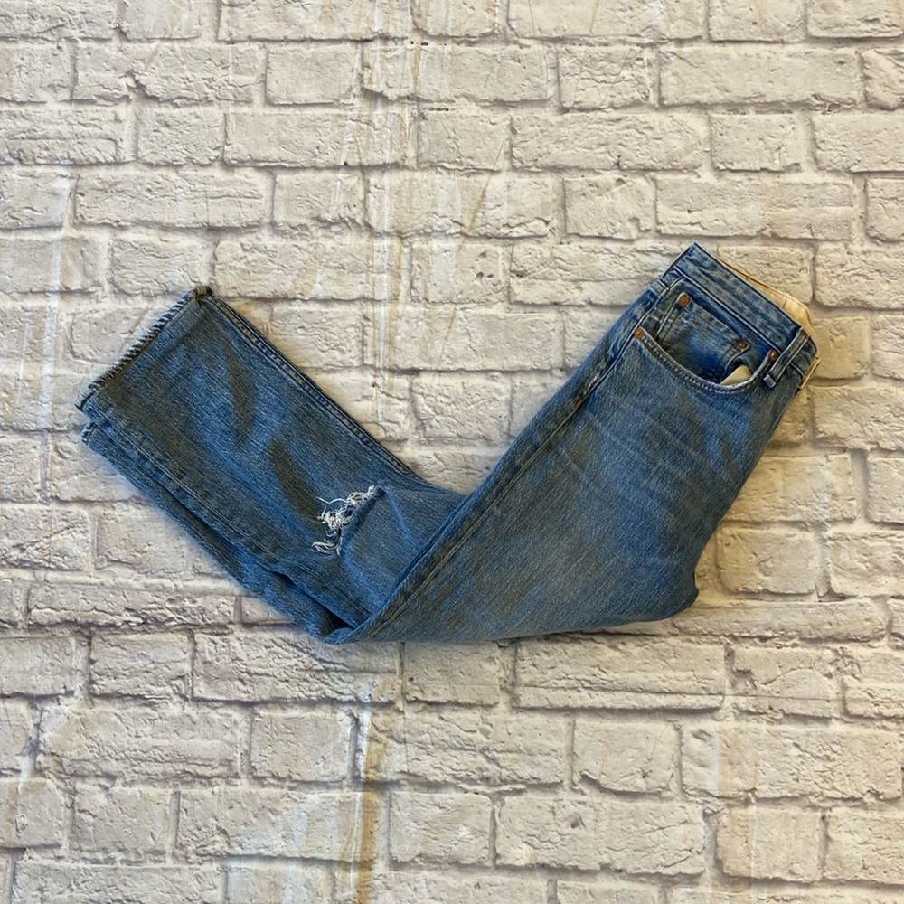 Rag & Bone Blue Distressed Jeans